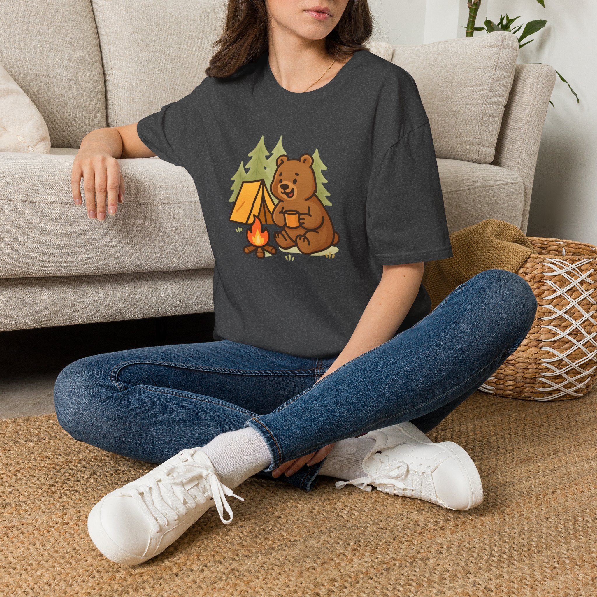 Bear at Campfire T-Shirt