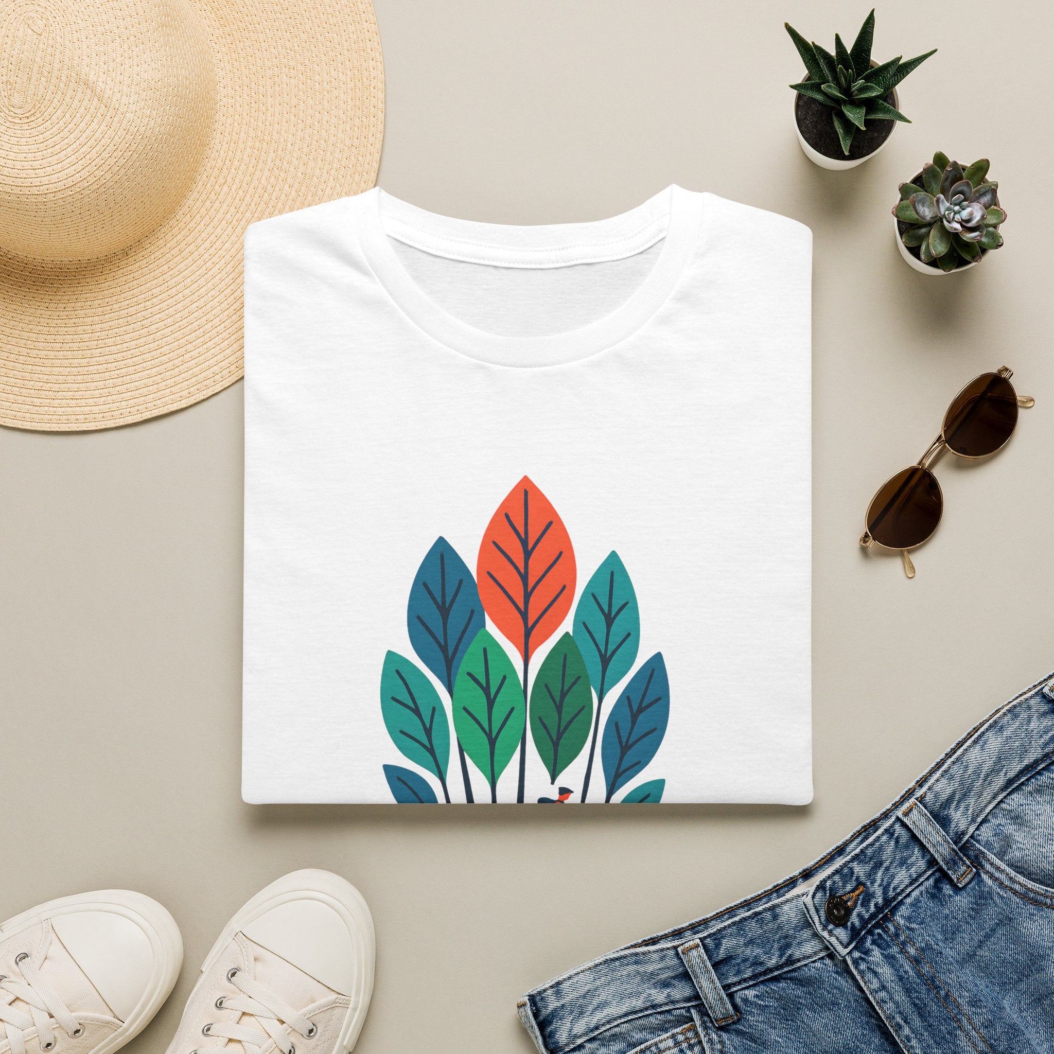 Hiker in Leaves T-Shirt