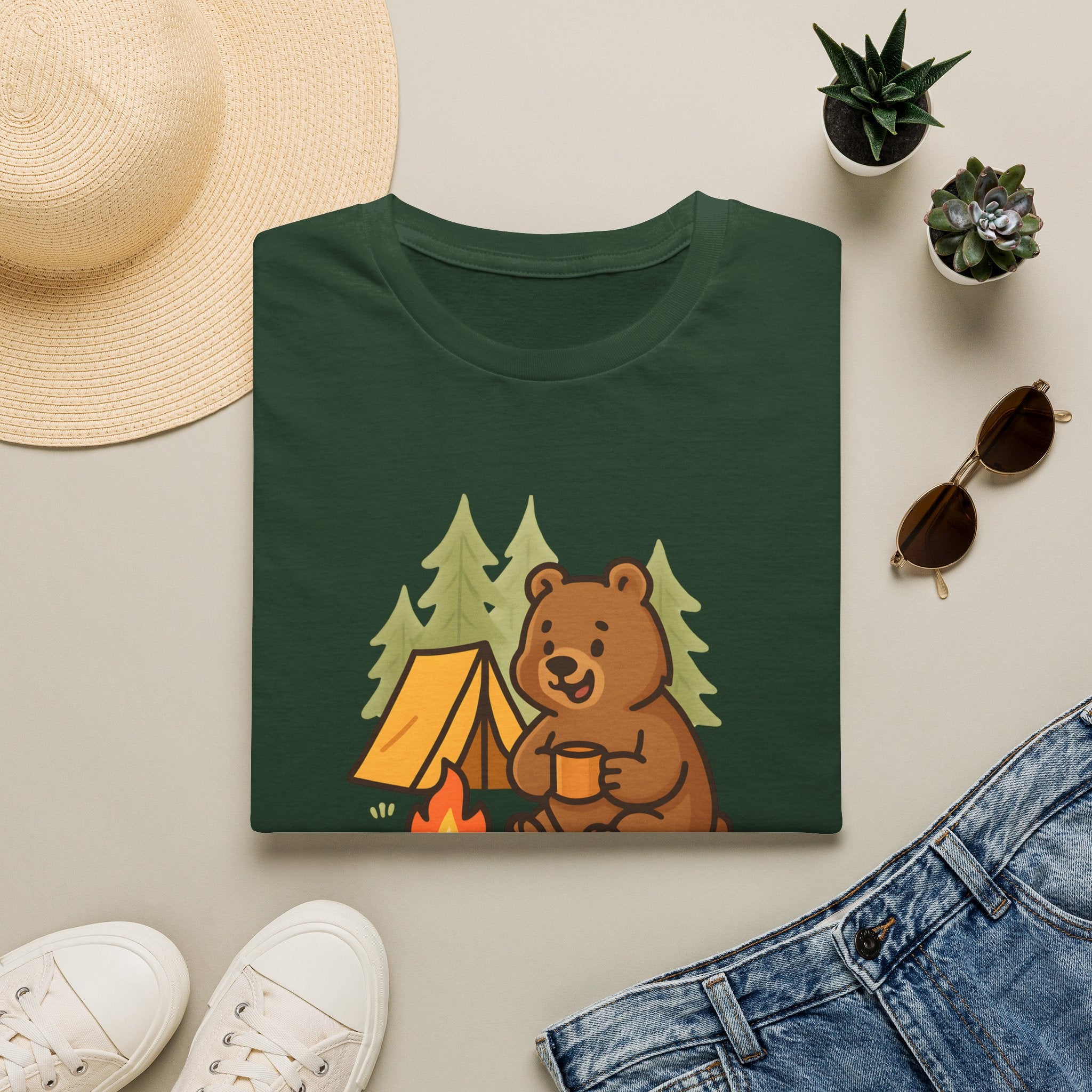 Bear at Campfire T-Shirt