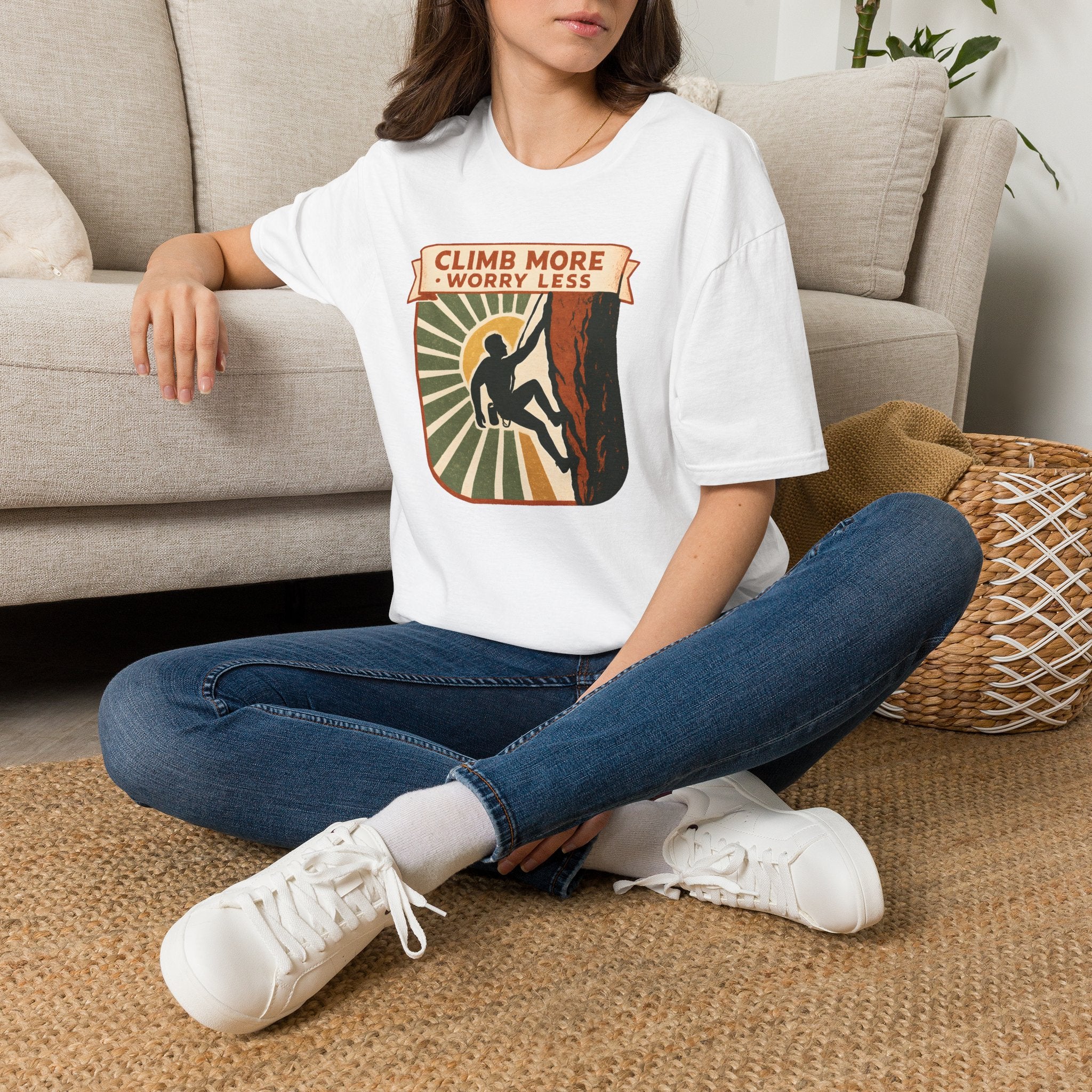 Climb More Worry Less T-Shirt