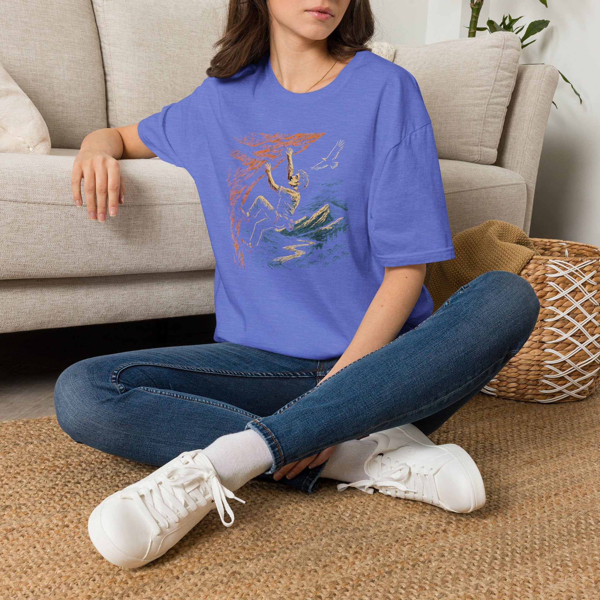 Climber on cliff T-Shirt