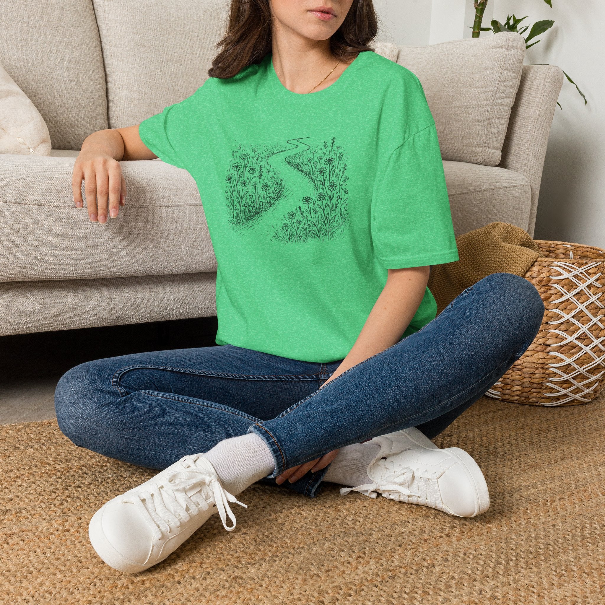 Winding path through grass T-Shirt