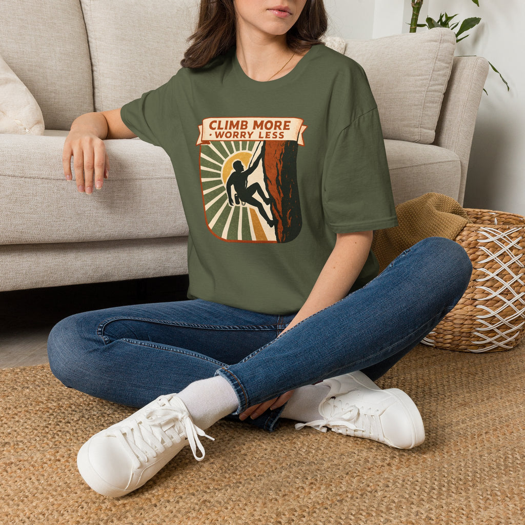 Climb More Worry Less T-Shirt