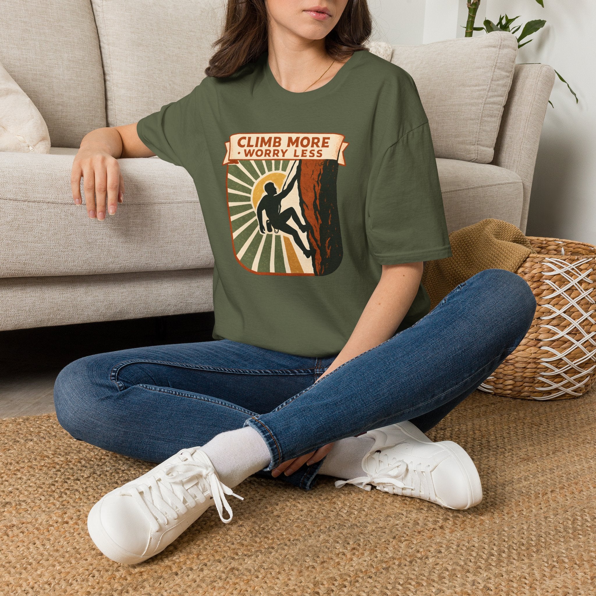 Climb More Worry Less T-Shirt