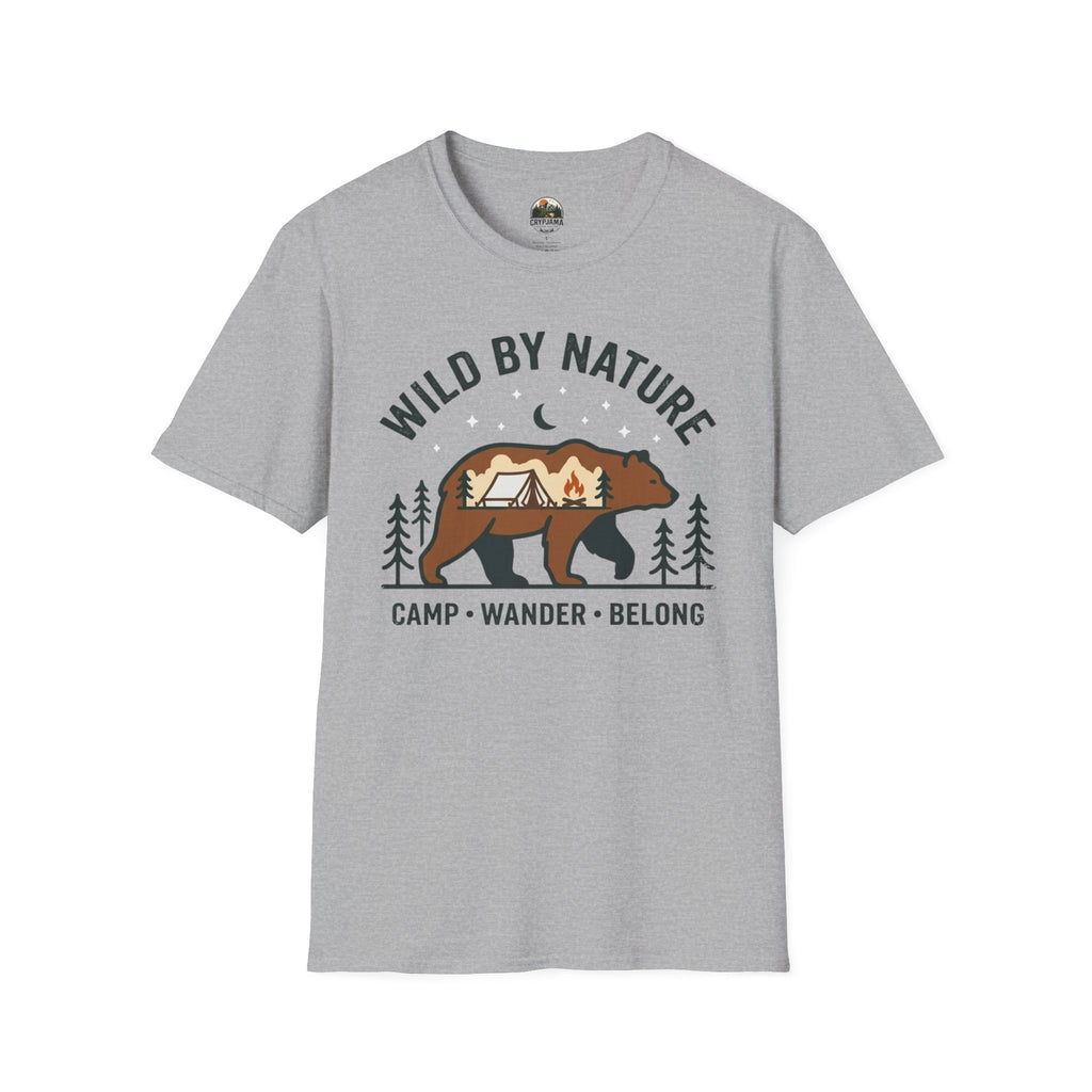Wild by Nature Bear Camping T-Shirt