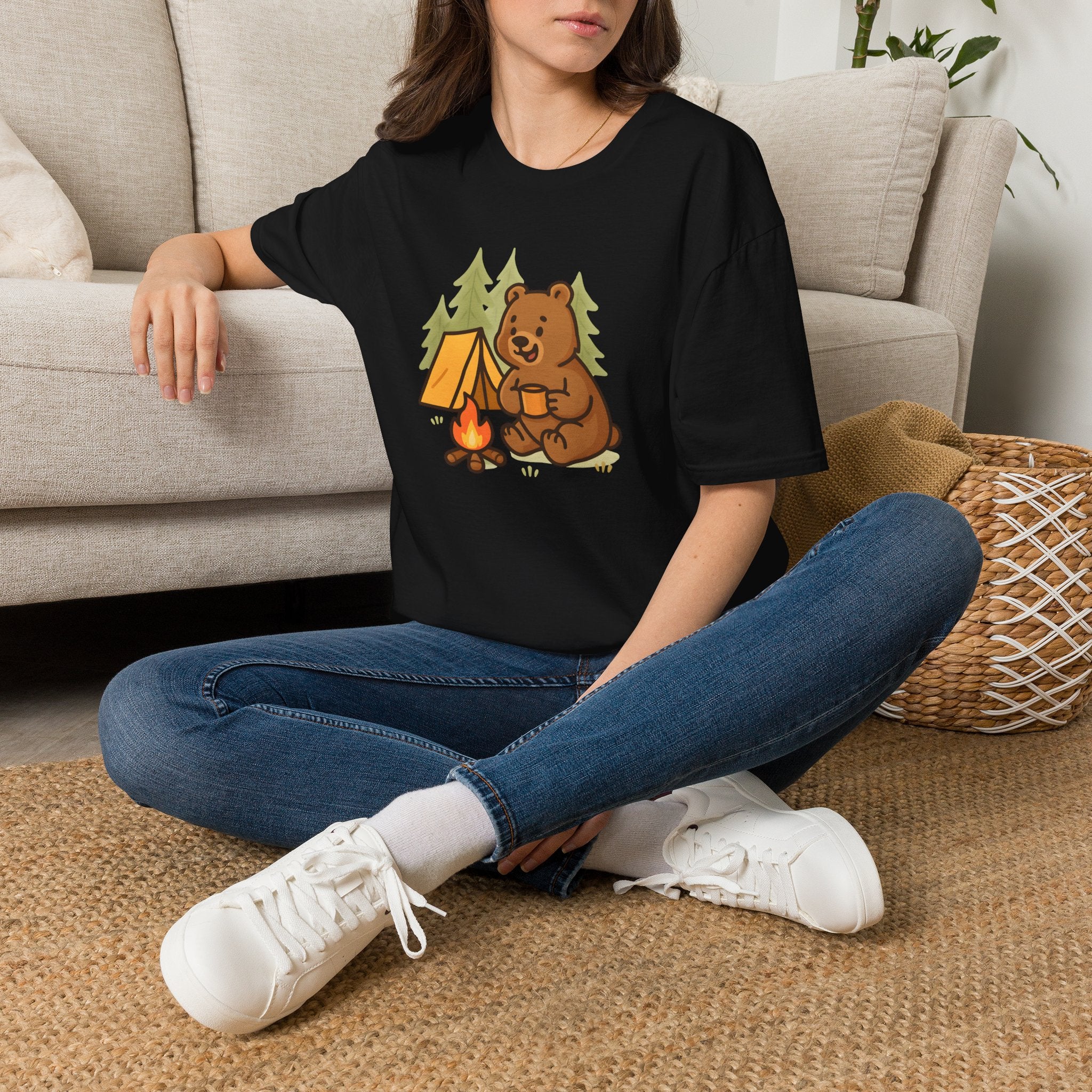 Bear at Campfire T-Shirt
