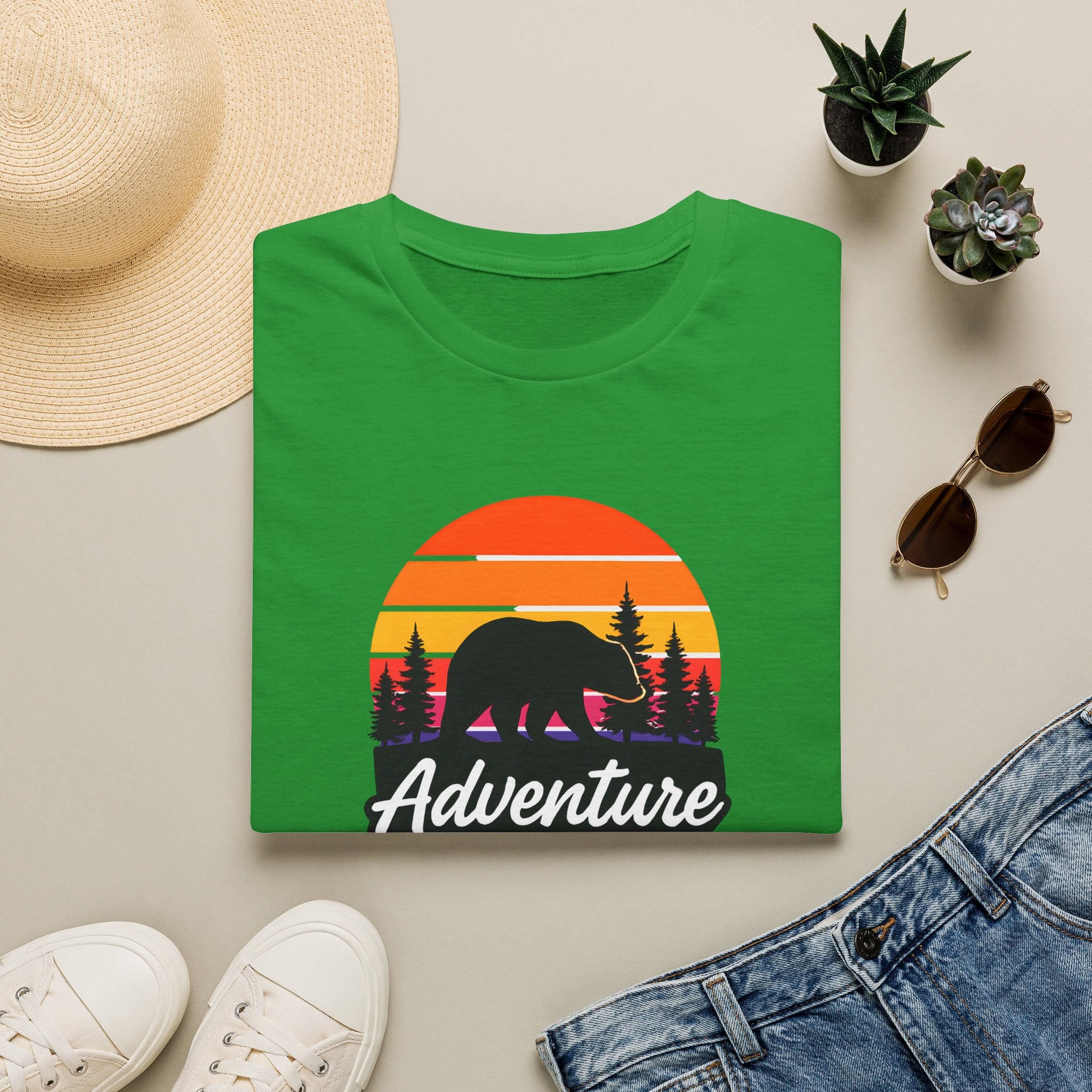 Bear in Sunset Forest T-Shirt