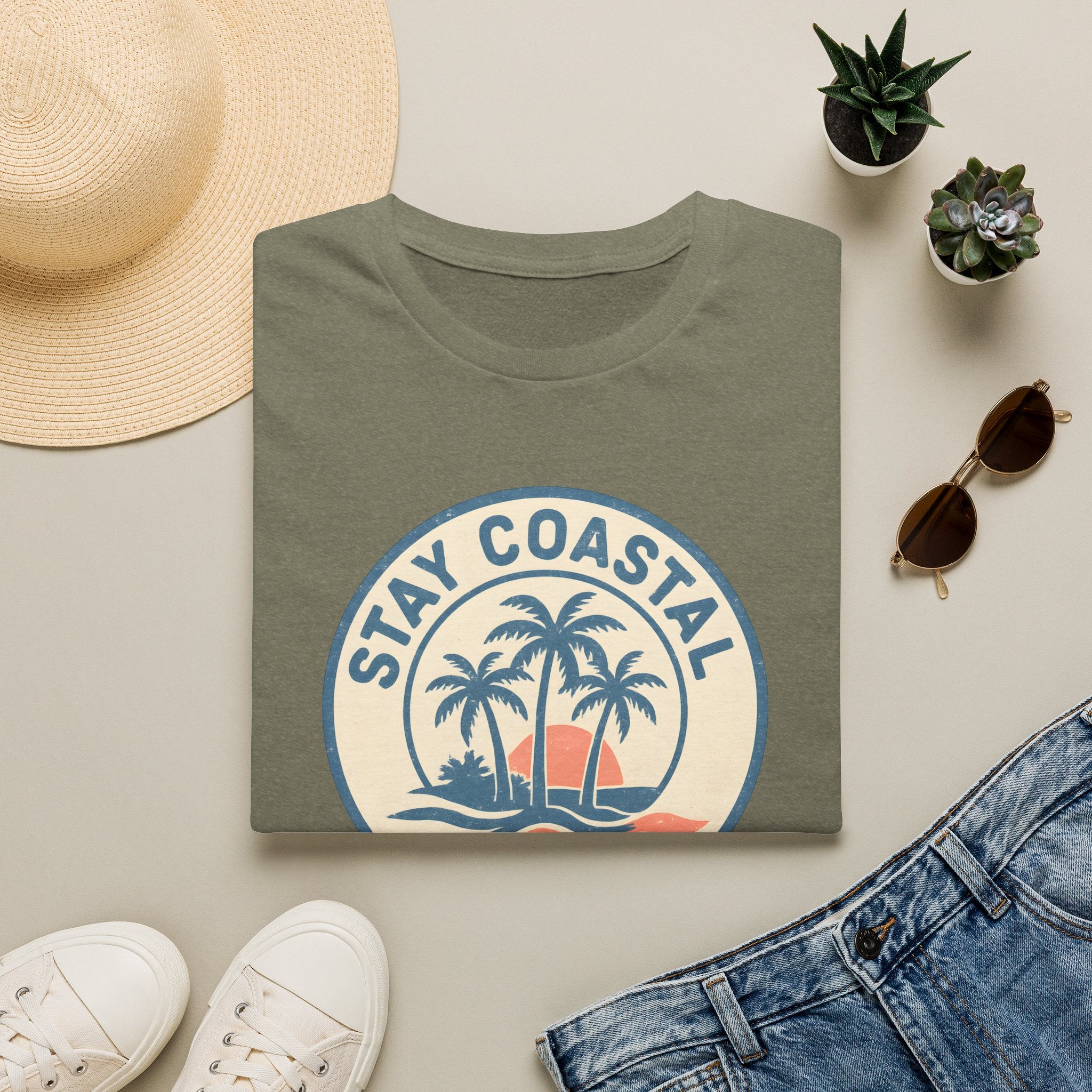 Tropical Island Sunset T-Shirt