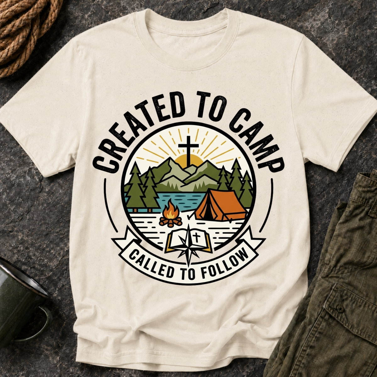 Created to Camp T-Shirt