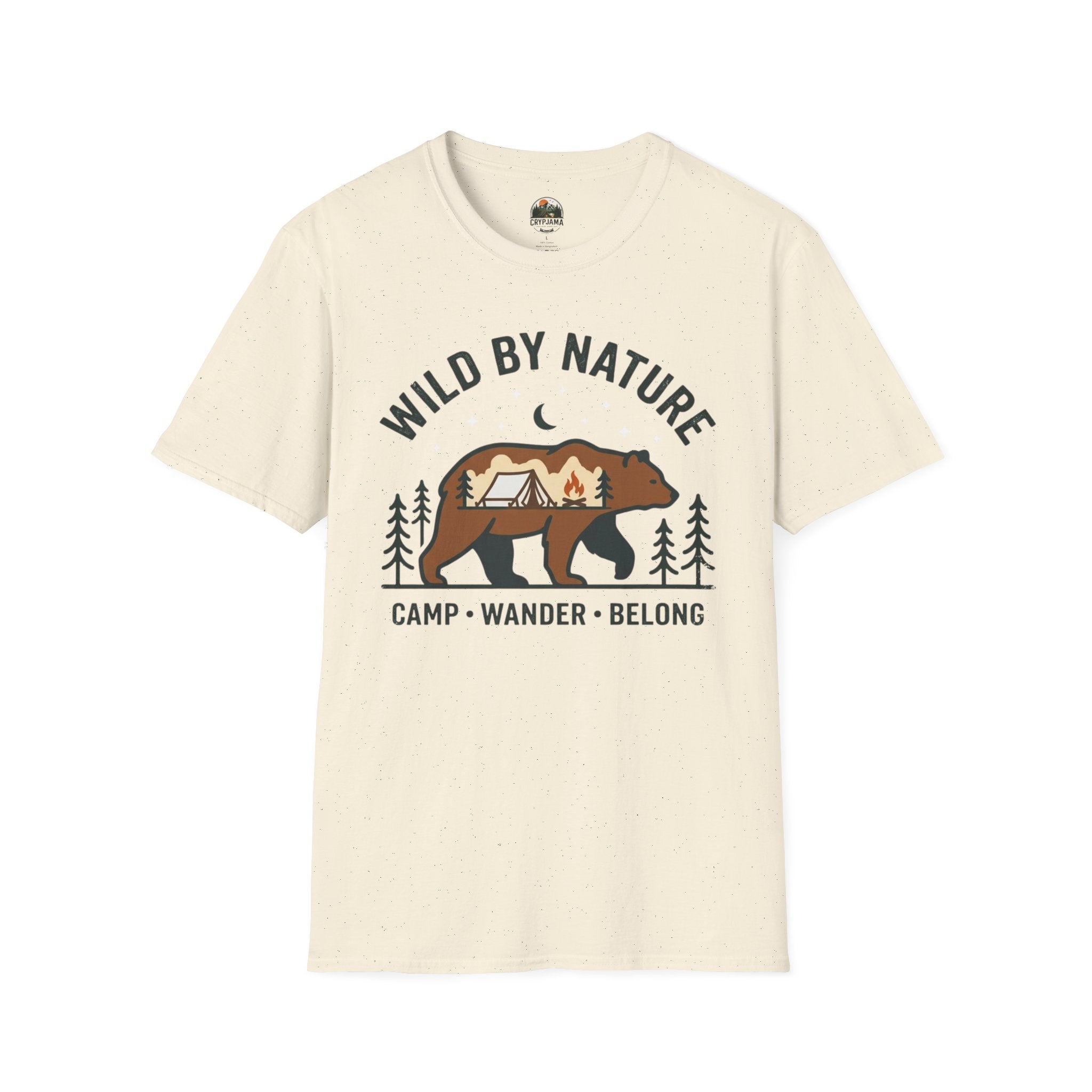 Wild by Nature Bear Camping T-Shirt