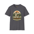 Camping Life T-Shirt — "Camping Life After 40" Vintage Mountain Camping Tee