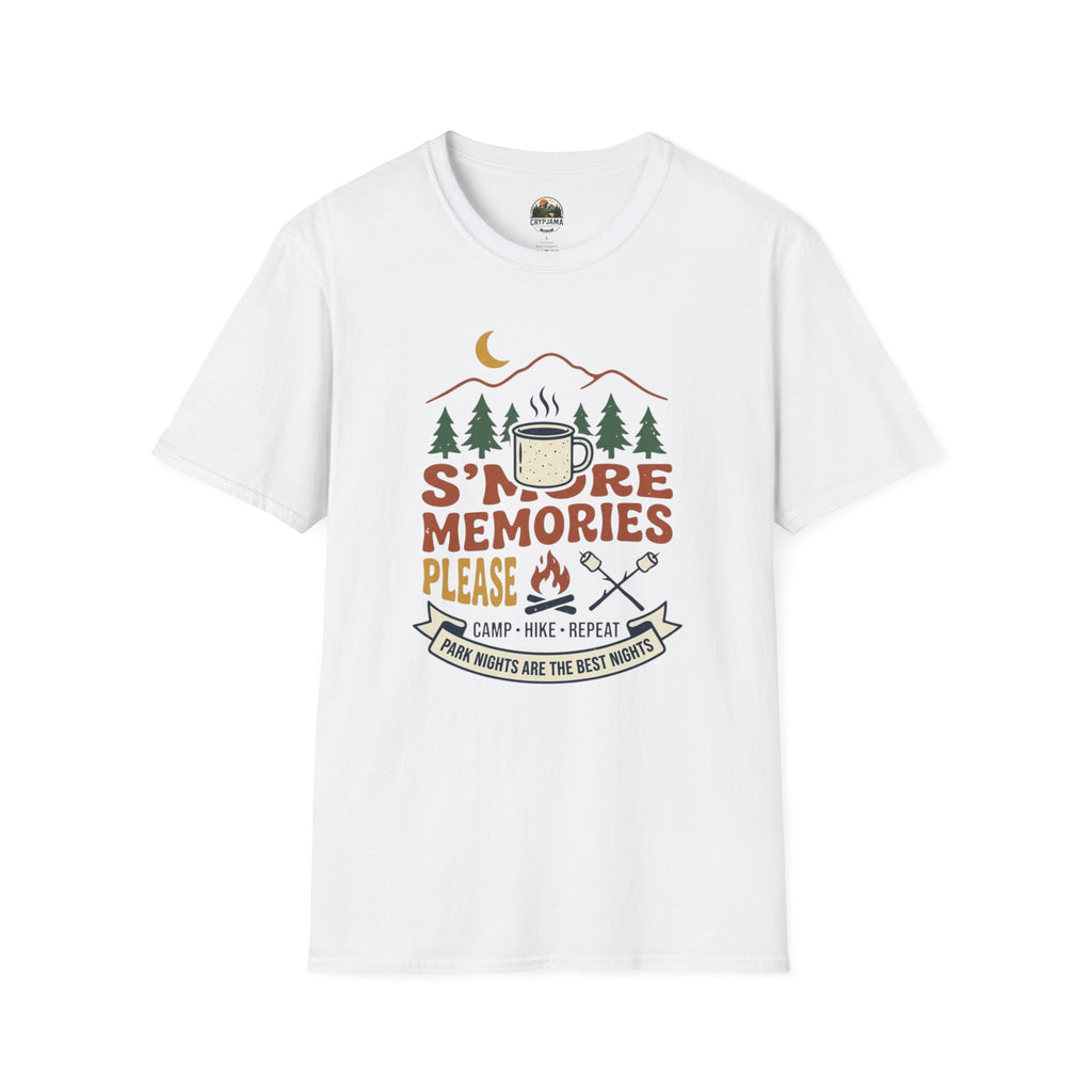 S'more Memories Camping T-Shirt — Retro Campfire Graphic Tee