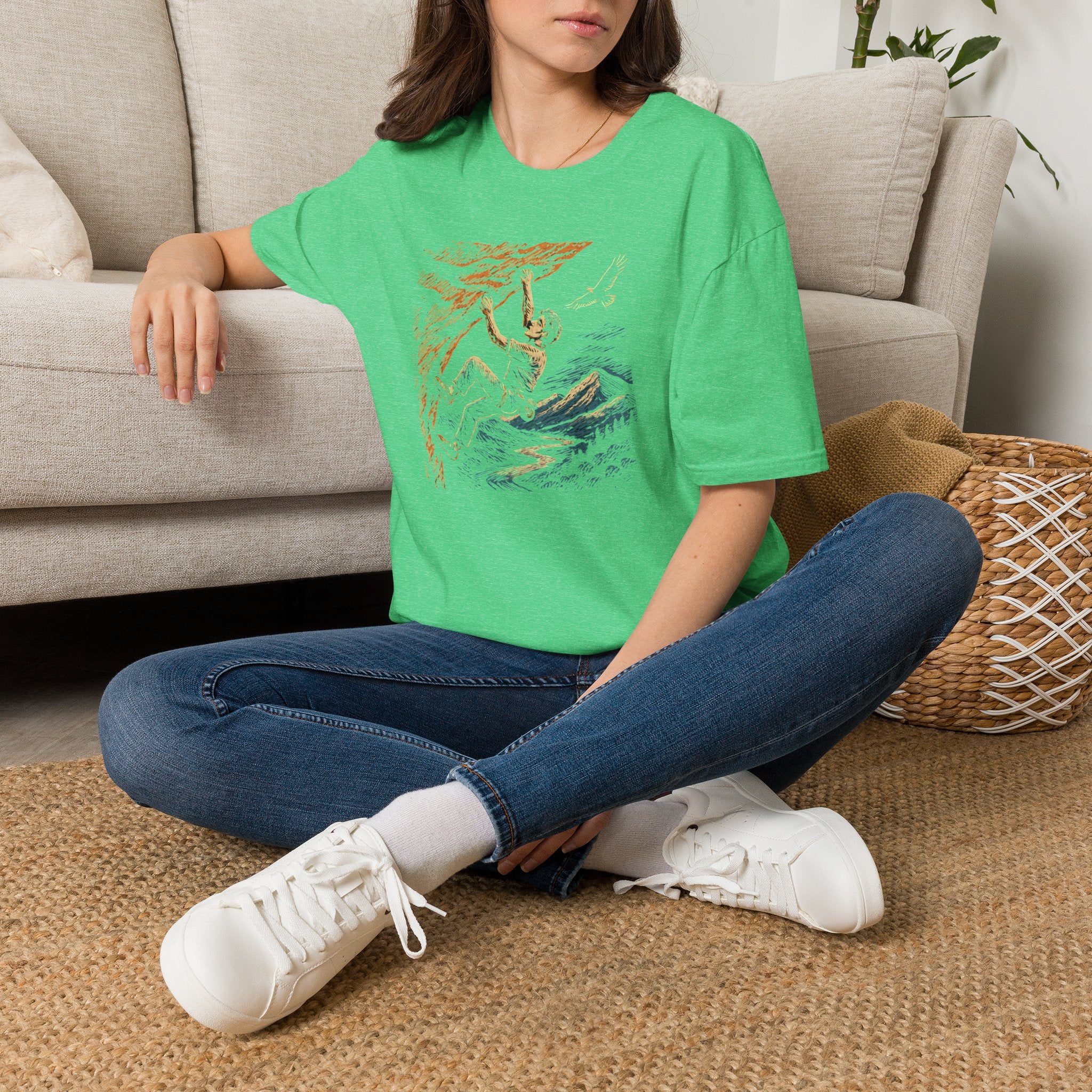 Climber on cliff T-Shirt