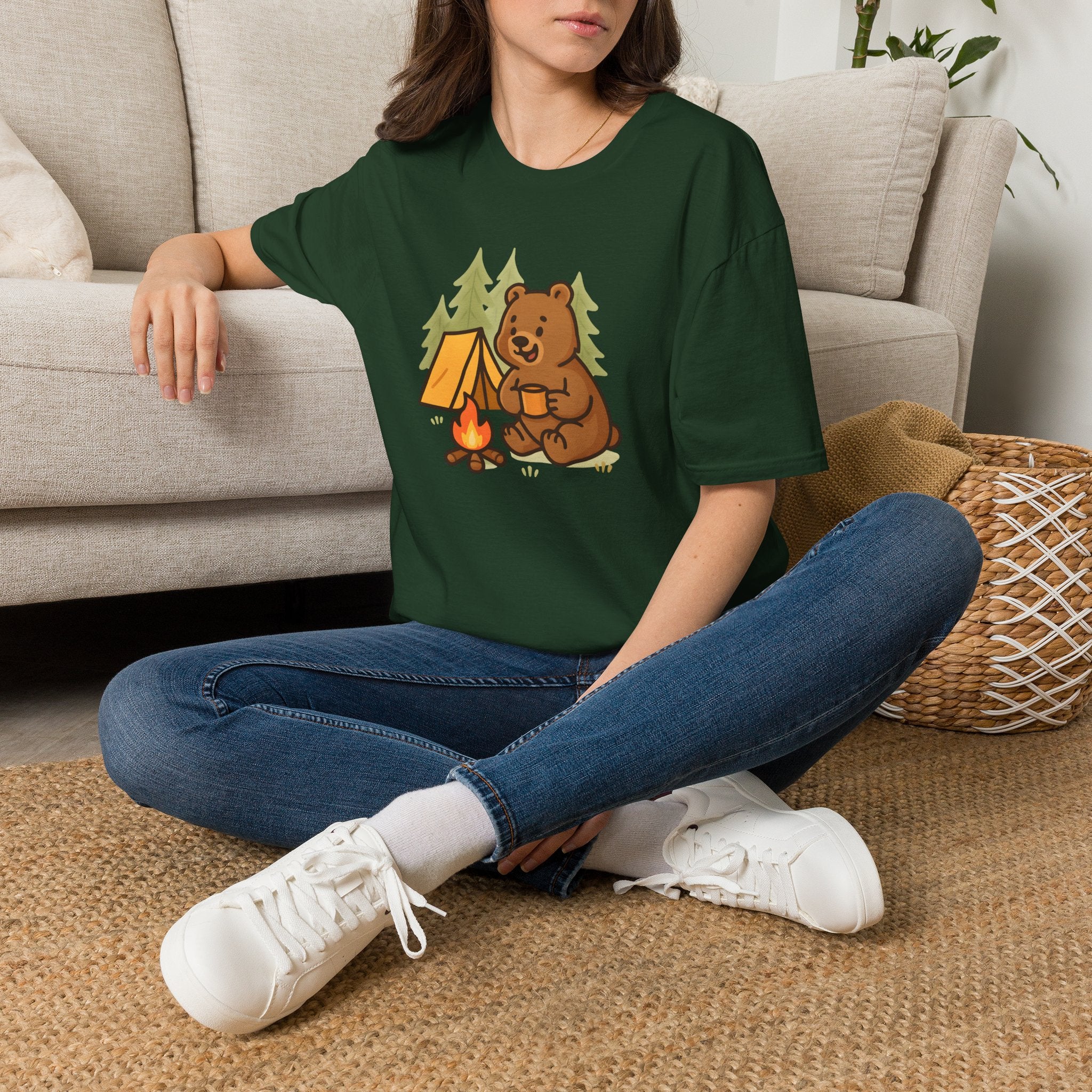 Bear at Campfire T-Shirt