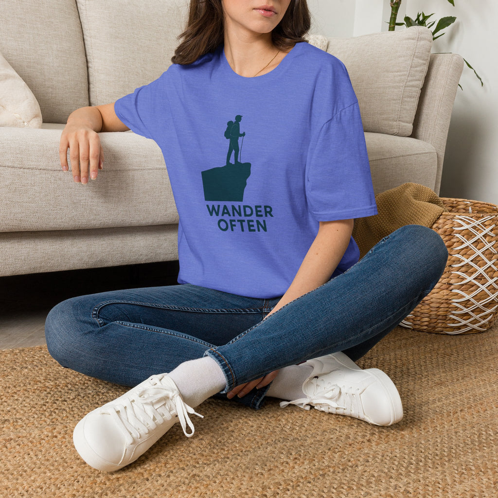 Hiker on Cliff T-Shirt