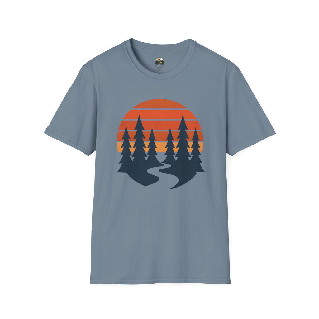 Retro Sunset Forest T-Shirt