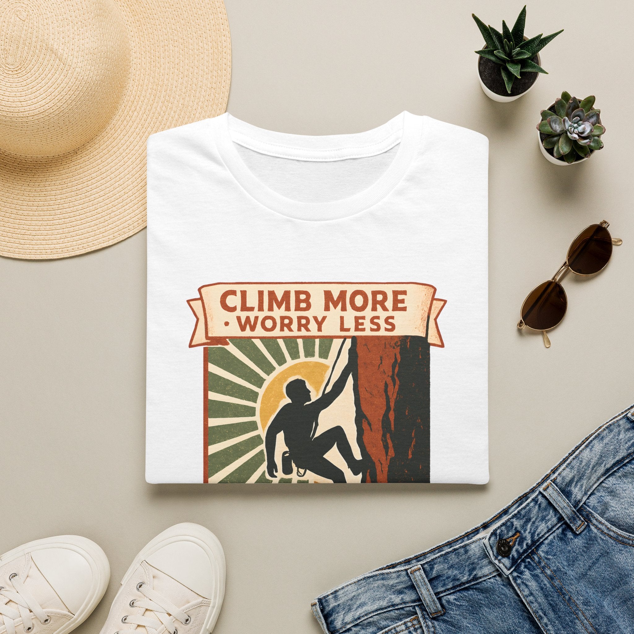 Climb More Worry Less T-Shirt