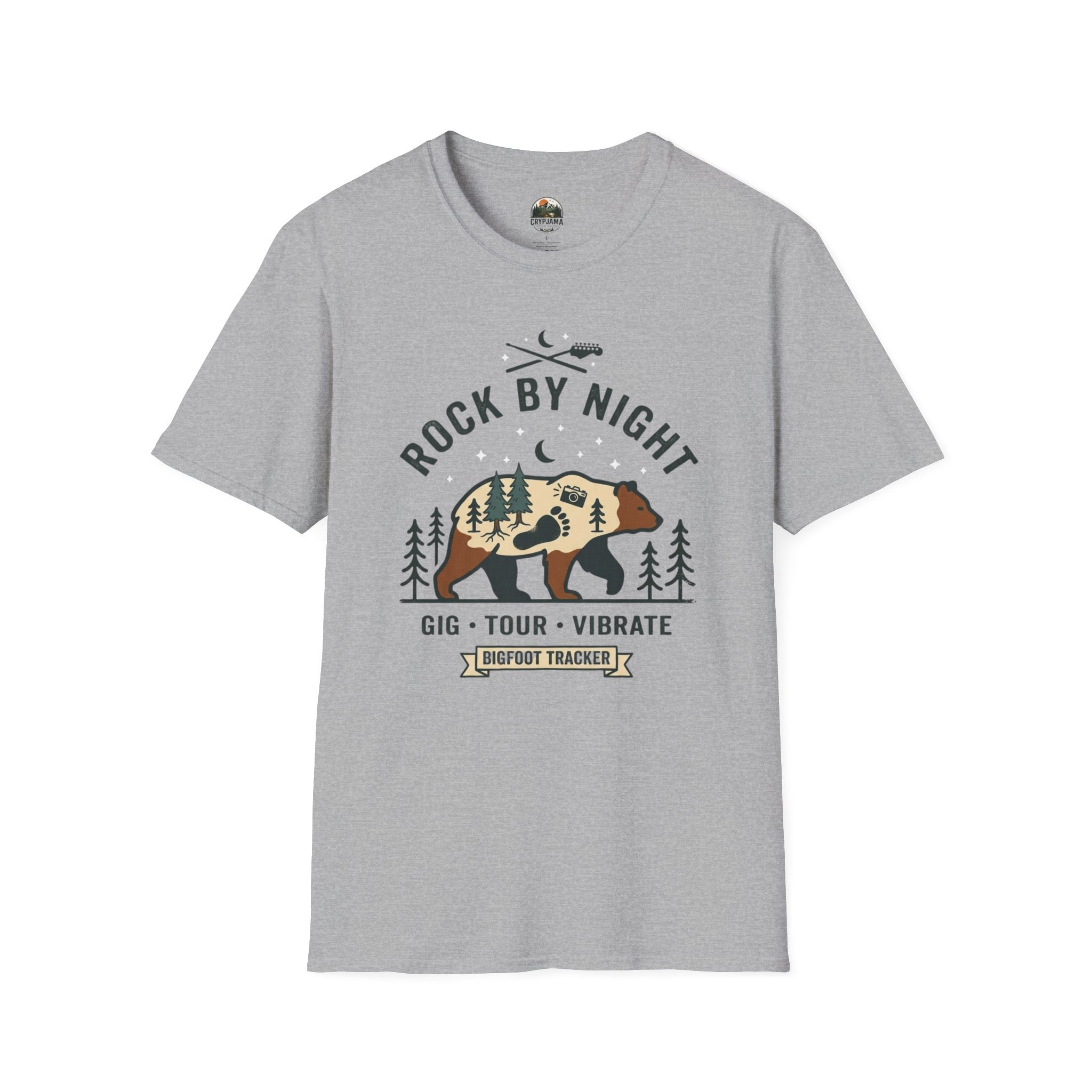 Rock By Night Bear Graphic T-Shirt