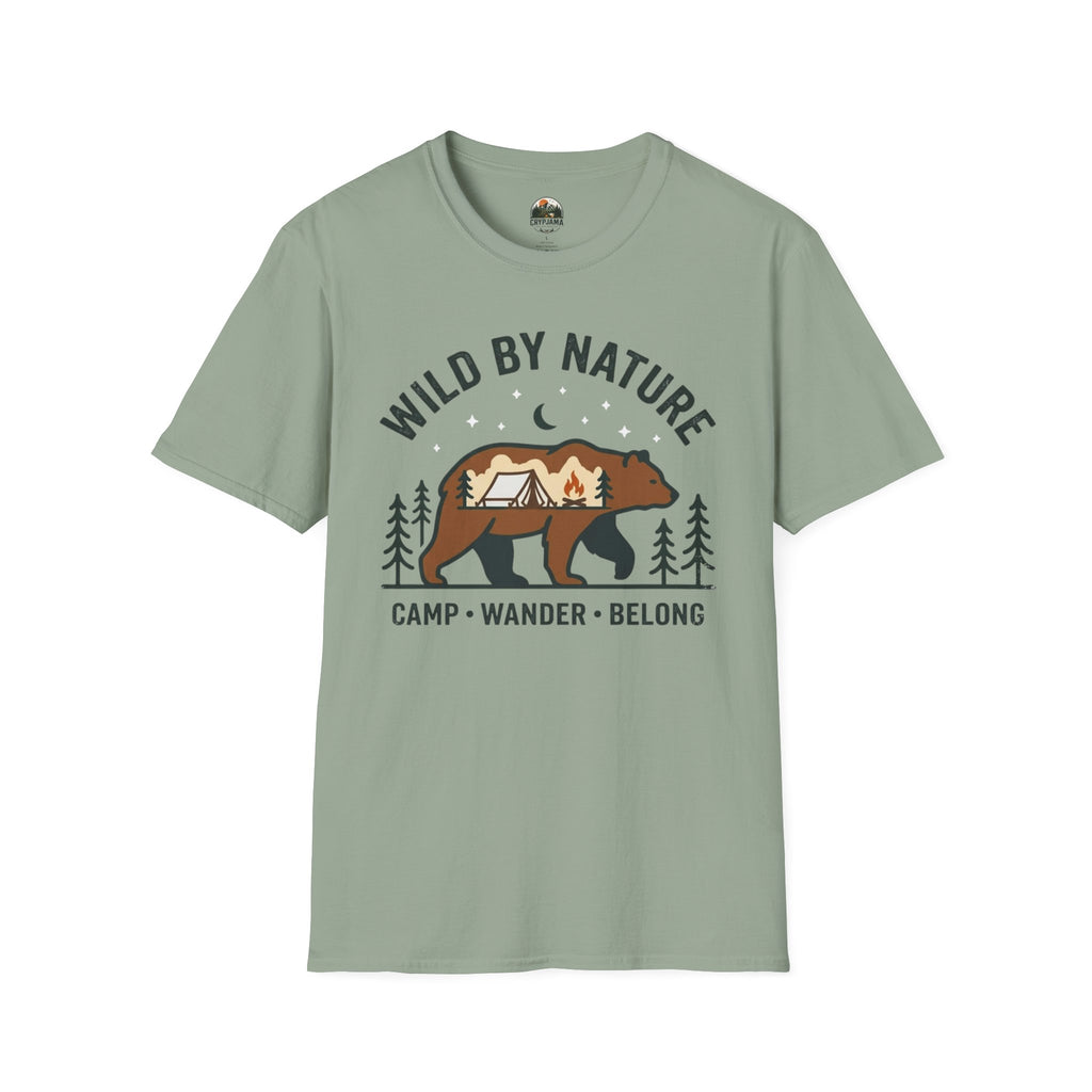 Wild by Nature Bear Camping T-Shirt