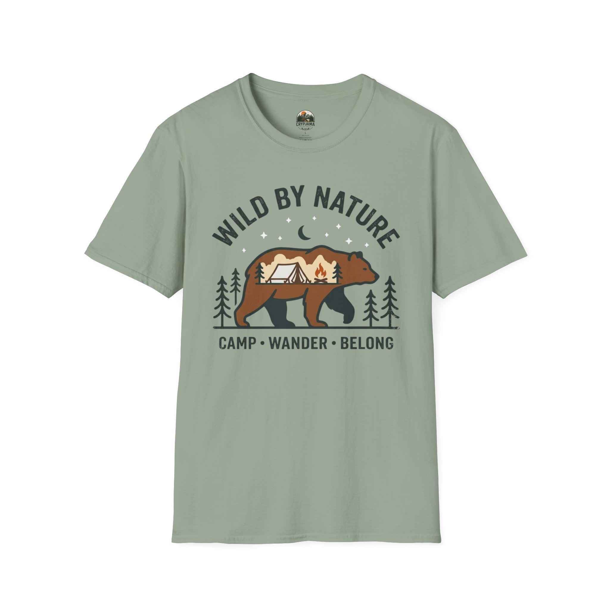 Wild by Nature Bear Camping T-Shirt