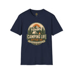 Camping Life T-Shirt — "Camping Life After 40" Vintage Mountain Camping Tee