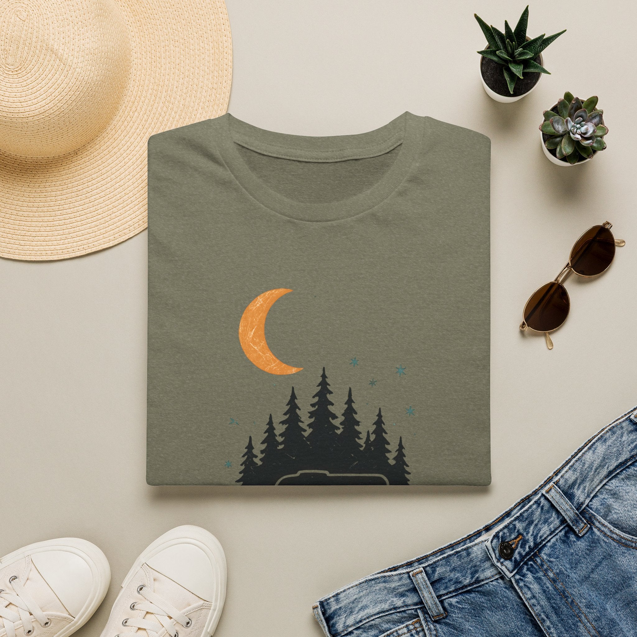 Moonlit Forest Camper T-Shirt