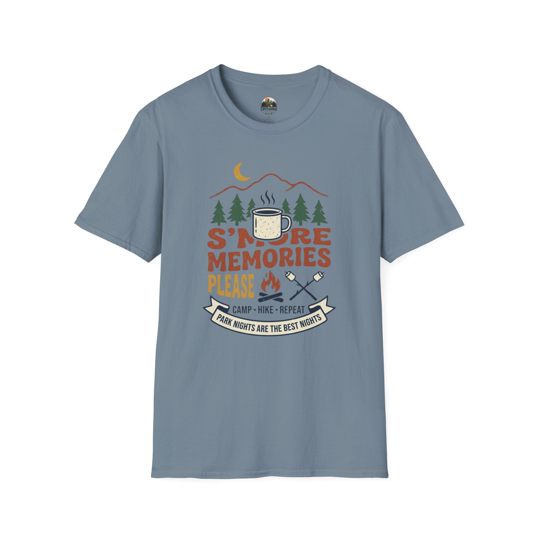 S'more Memories Camping T-Shirt — Retro Campfire Graphic Tee