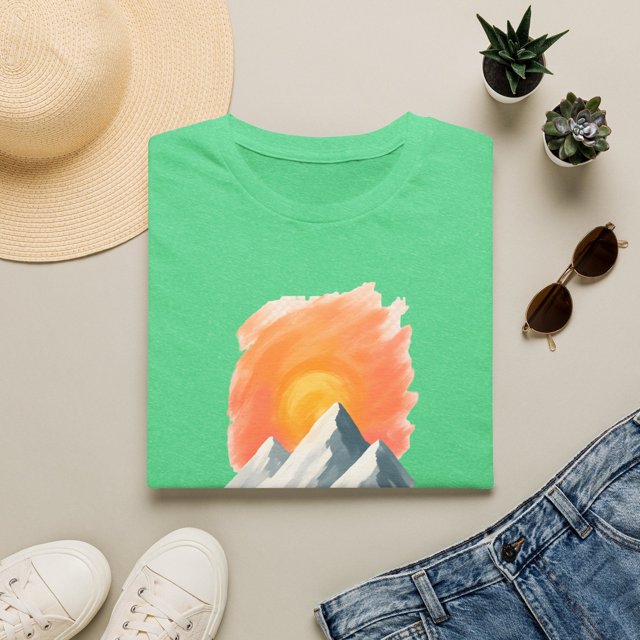 Sunrise Over Peaks T-Shirt