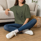 Moonlit Mountain Landscape T-Shirt