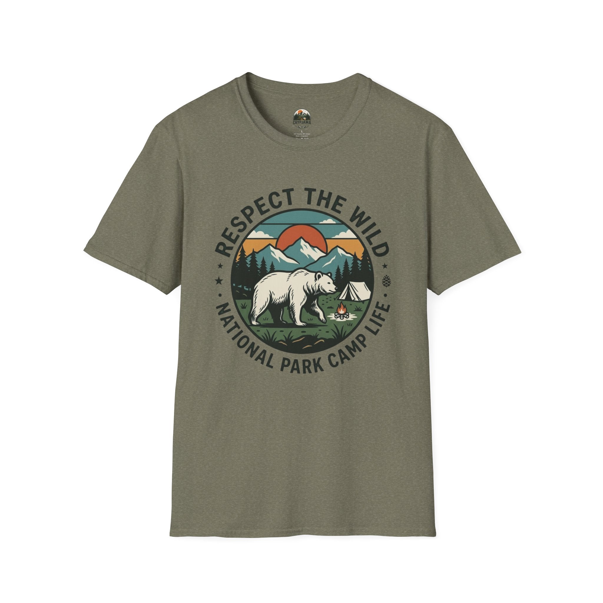 Respect The Wild Bear T-Shirt after 40