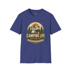 Camping Life T-Shirt — "Camping Life After 40" Vintage Mountain Camping Tee