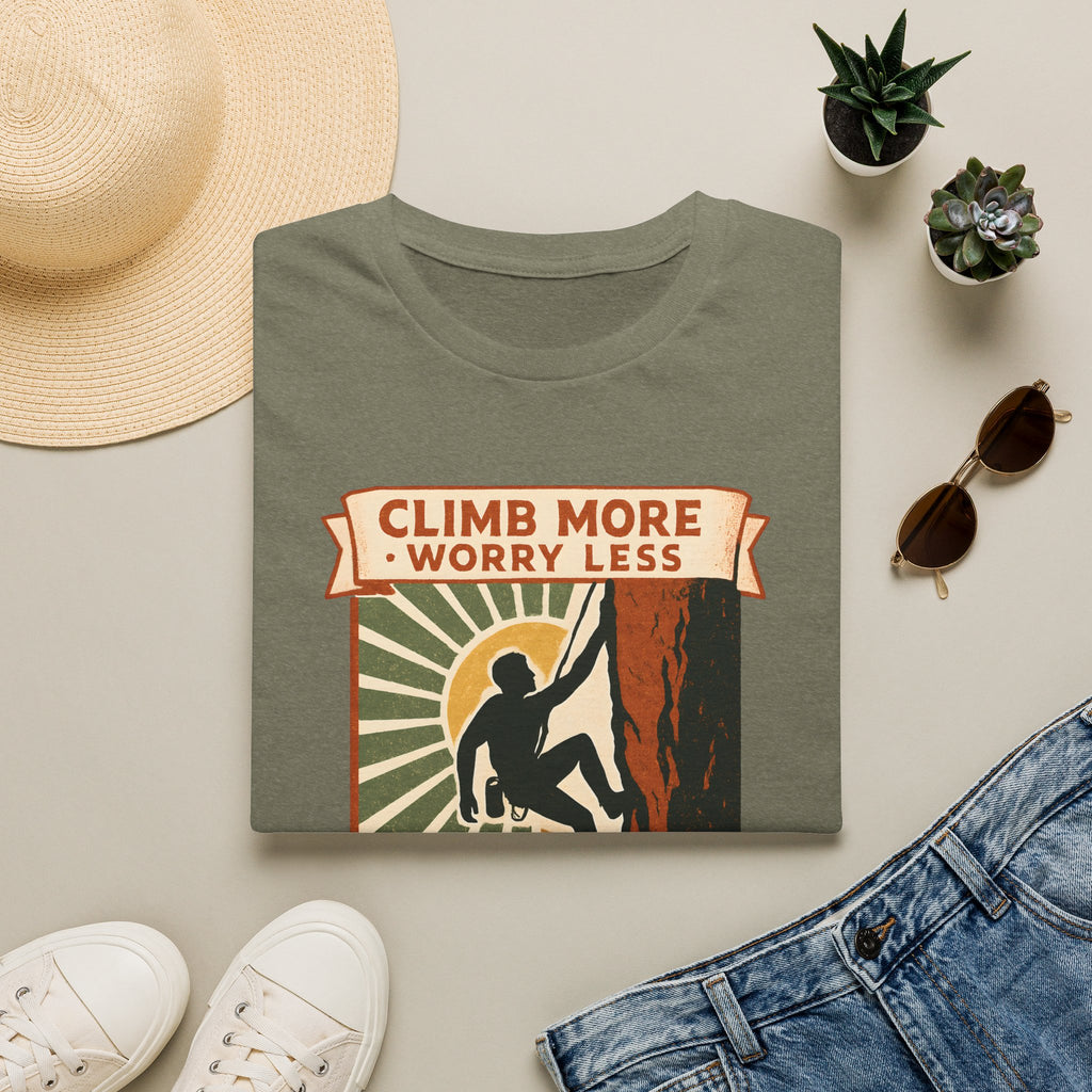 Climb More Worry Less T-Shirt