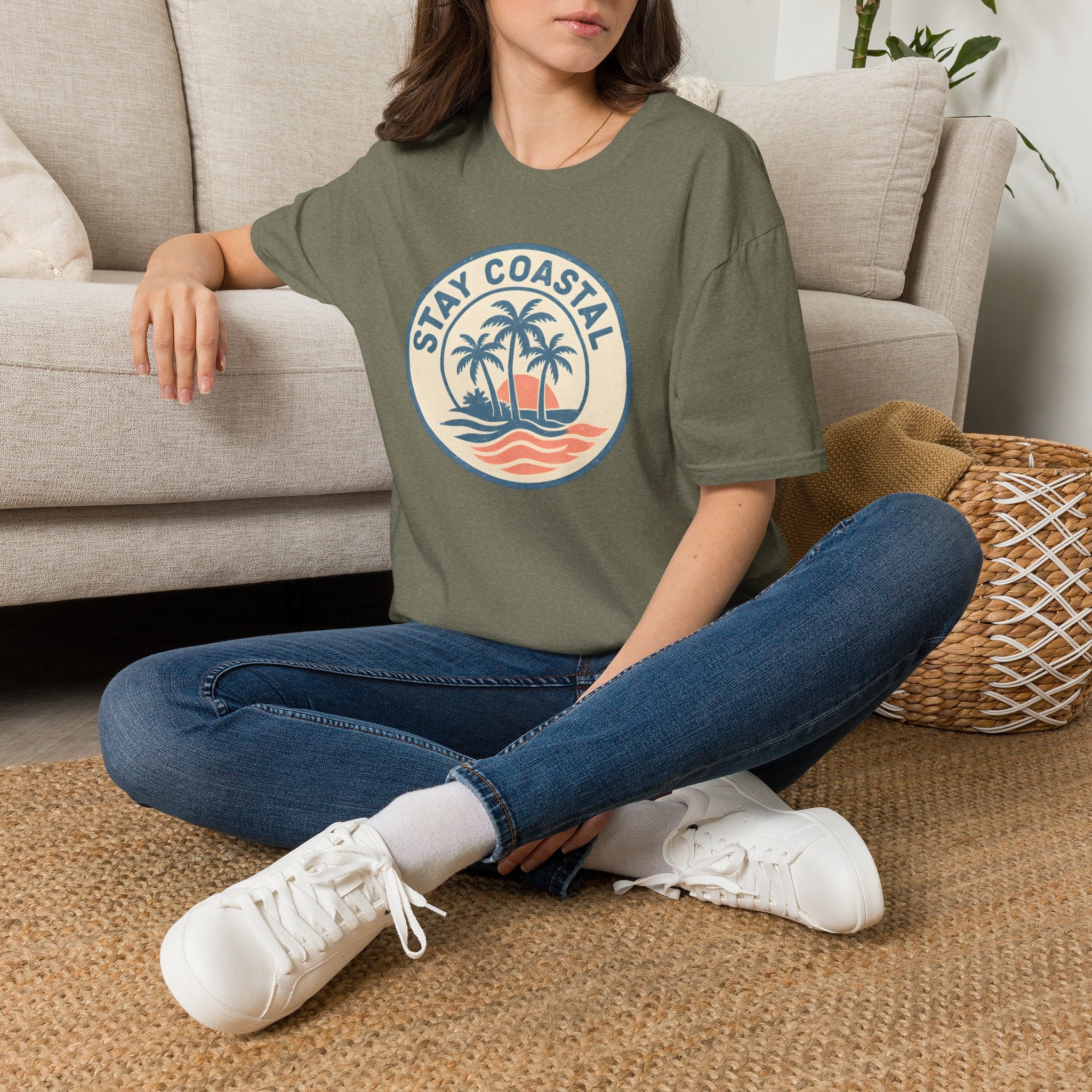 Tropical Island Sunset T-Shirt
