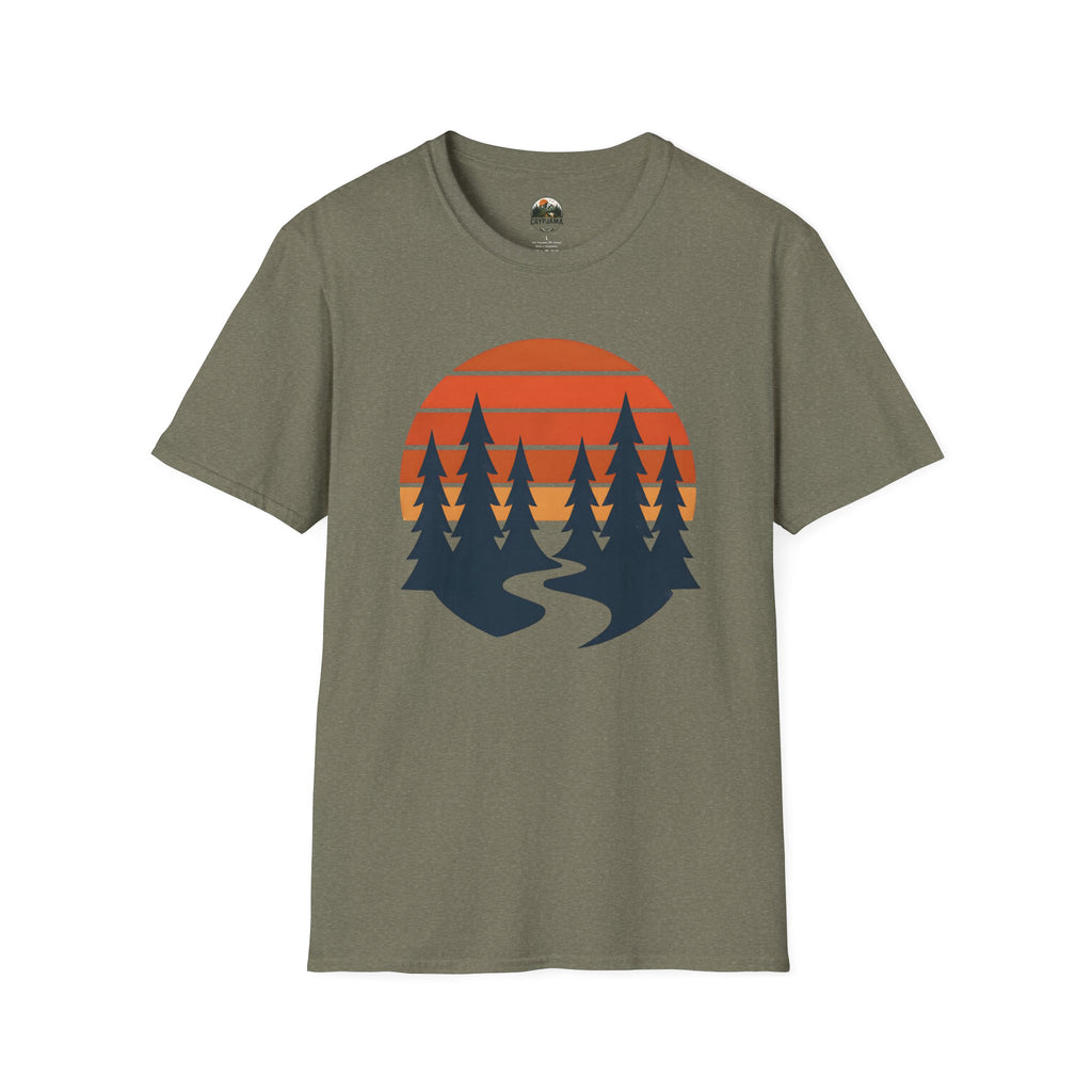 Retro Sunset Forest T-Shirt