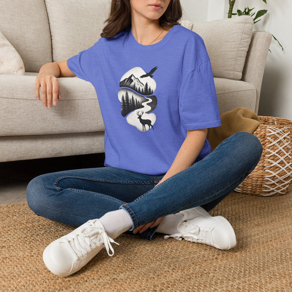 Deer in Mountain Landscape T-Shirt