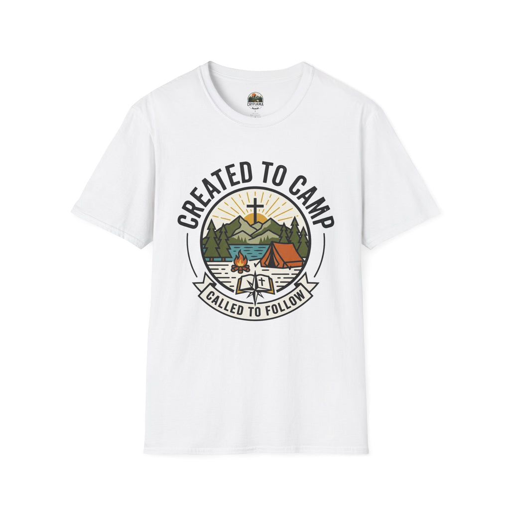 Created to Camp T-Shirt — Christian Camping Graphic Tee ("Called to Follow")