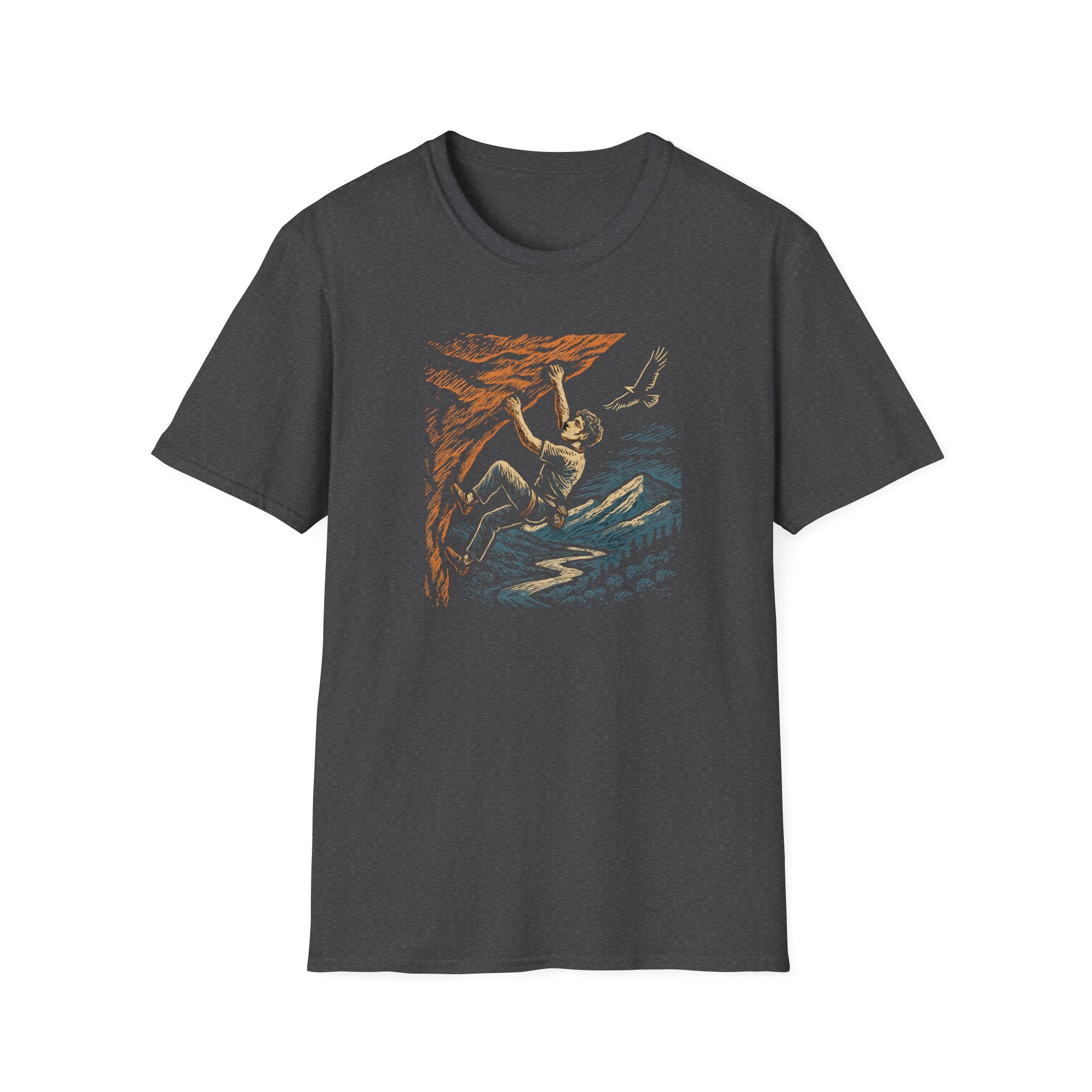 Climber on cliff T-Shirt