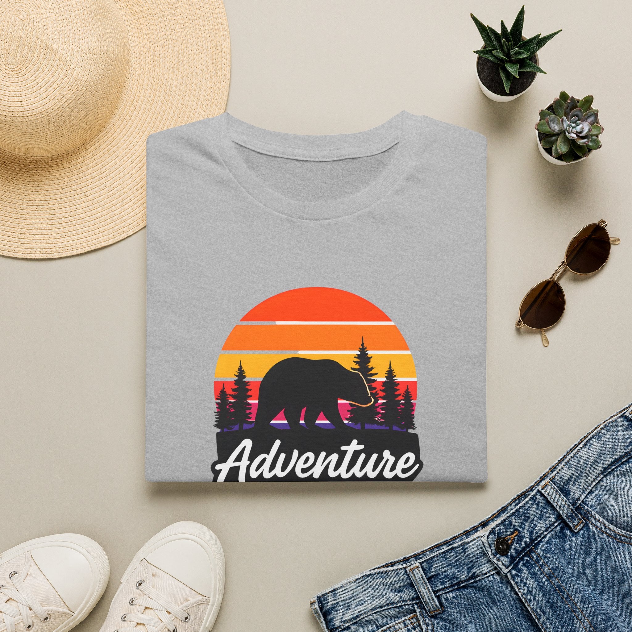 Bear in Sunset Forest T-Shirt
