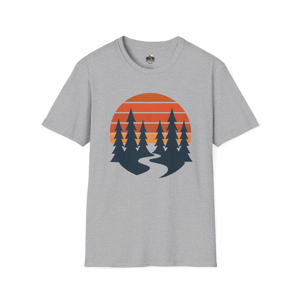 Retro Sunset Forest T-Shirt