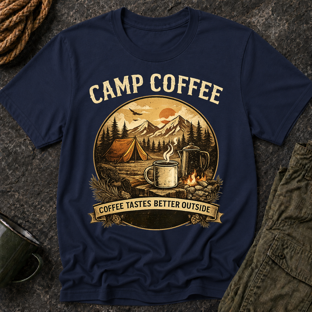 Coffee Tastes Better Outside Tee