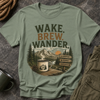 Wake. Brew. Wander. T-Shirt