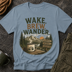 Wake. Brew. Wander. T-Shirt