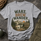 Wake. Brew. Wander. T-Shirt