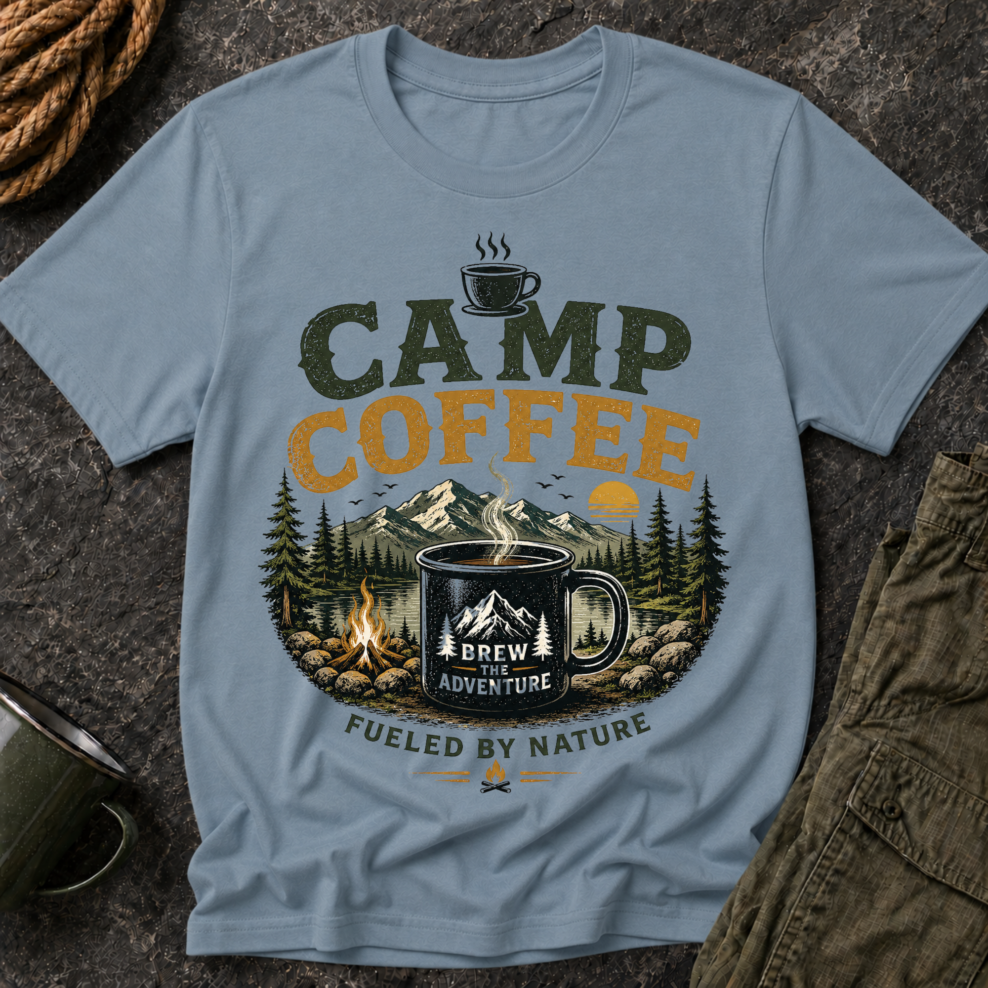 Camp Coffee Fueled By Nature T-Shirt