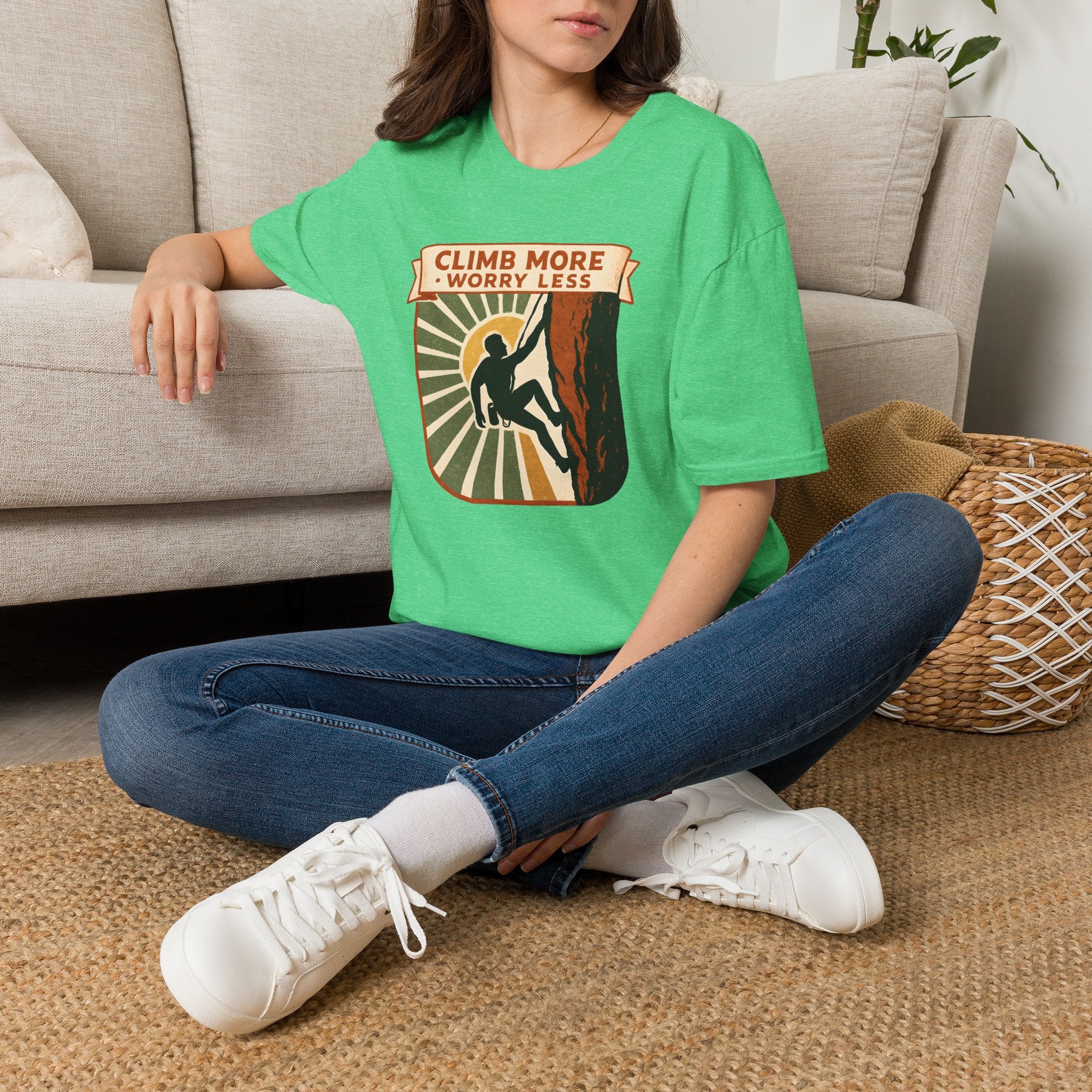 Climb More Worry Less T-Shirt