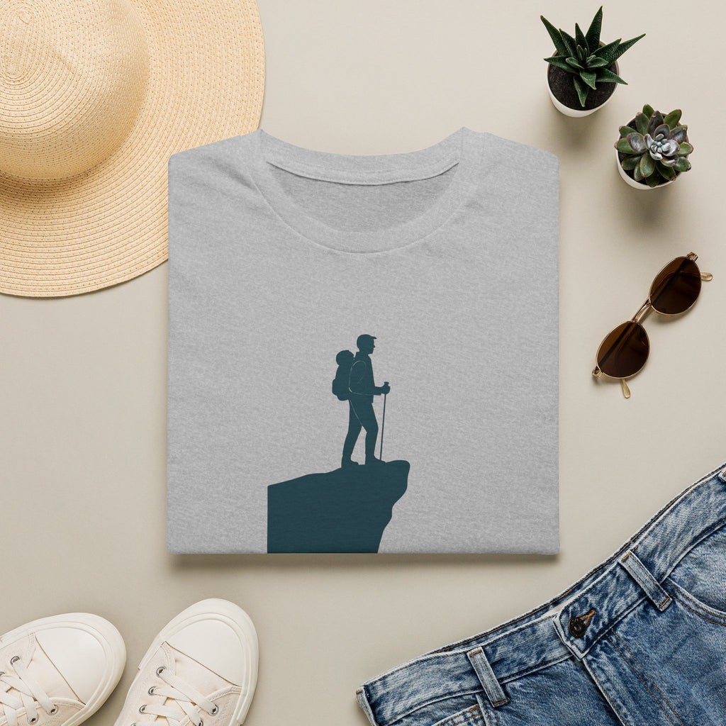Hiker on Cliff T-Shirt