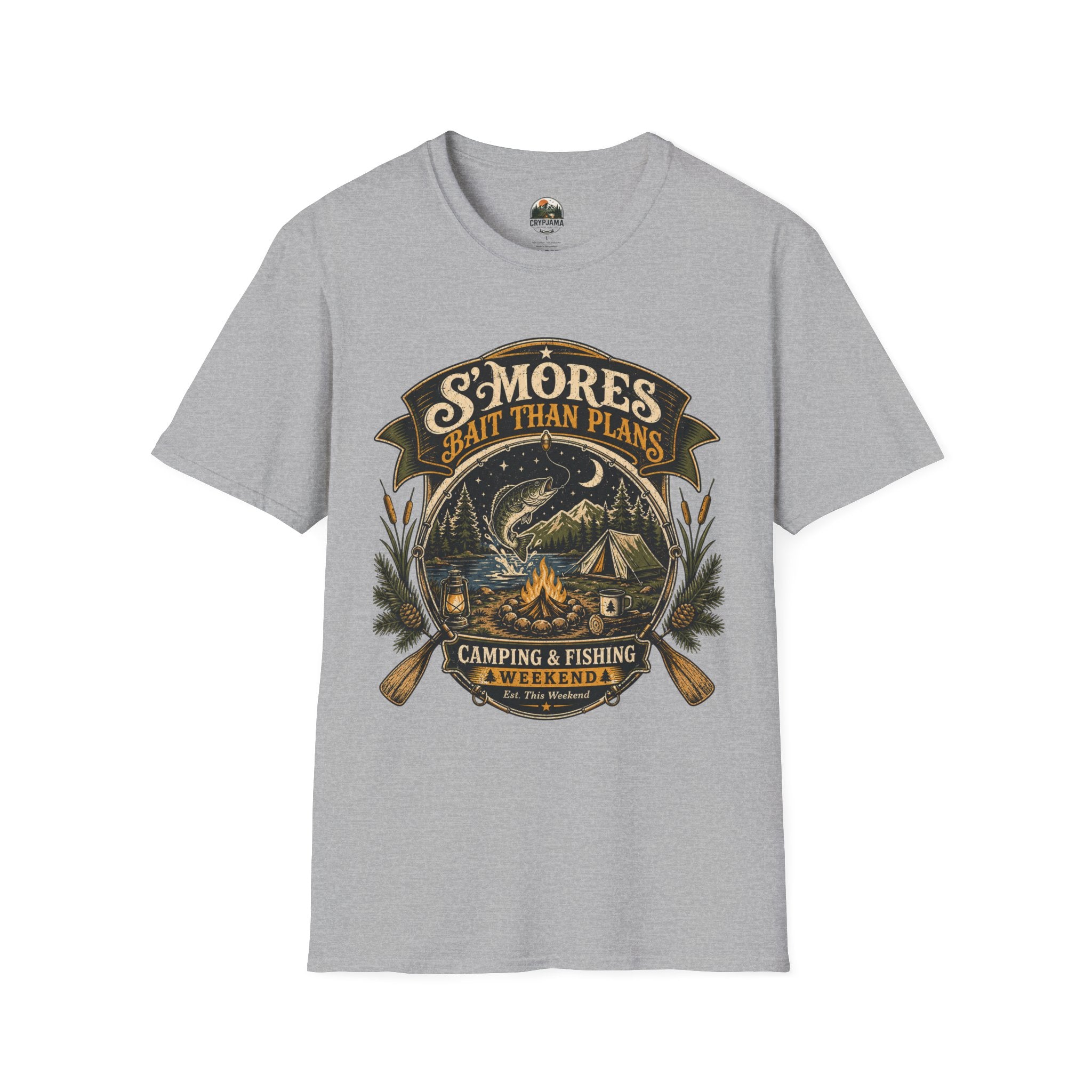 S'mores > Plans Camping T‑Shirt