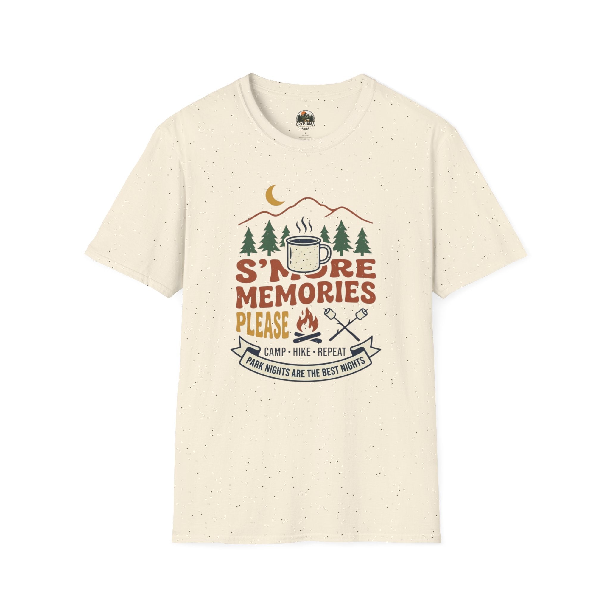 S'more Memories Camping T-Shirt — Retro Campfire Graphic Tee