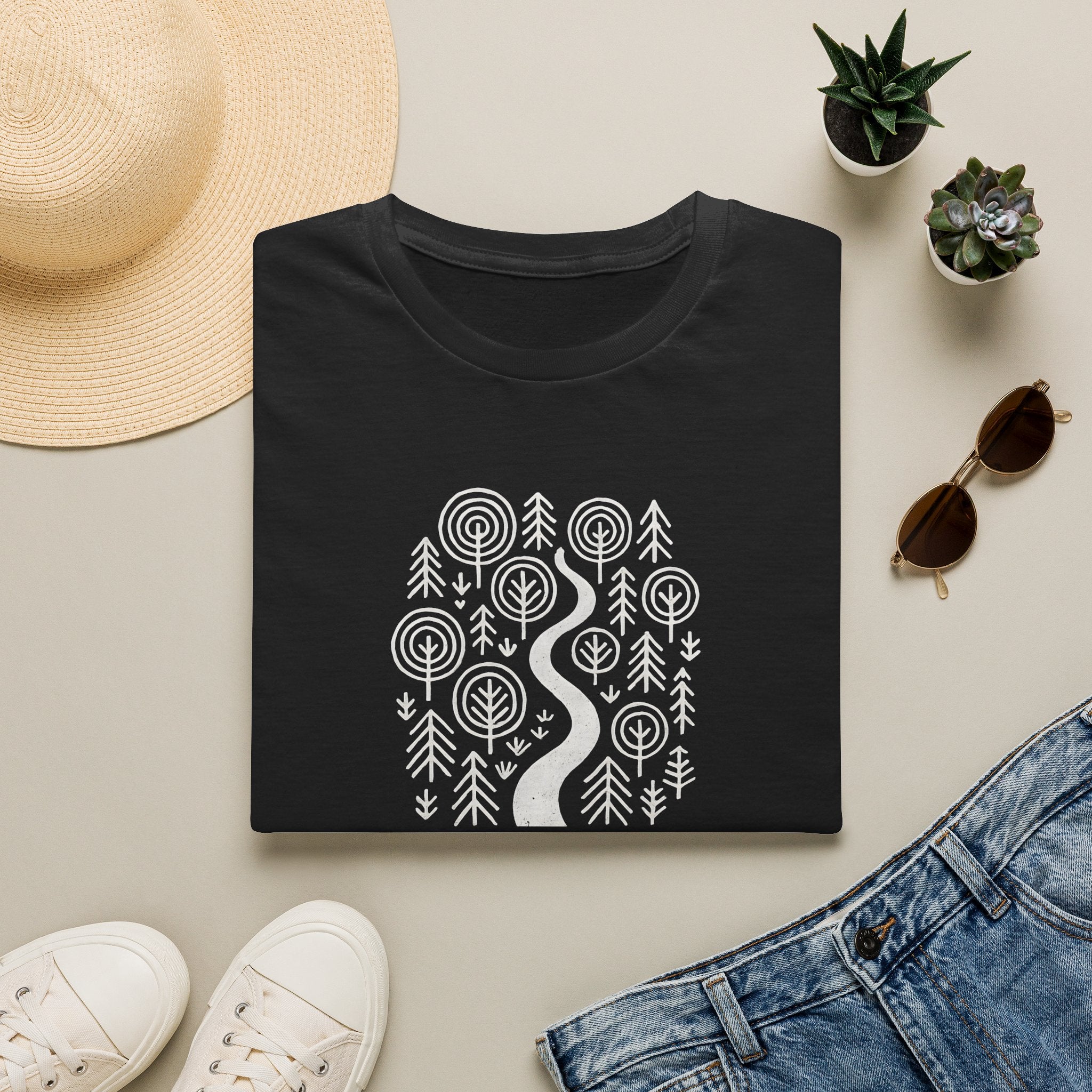 Winding Path Through Forest T-Shirt