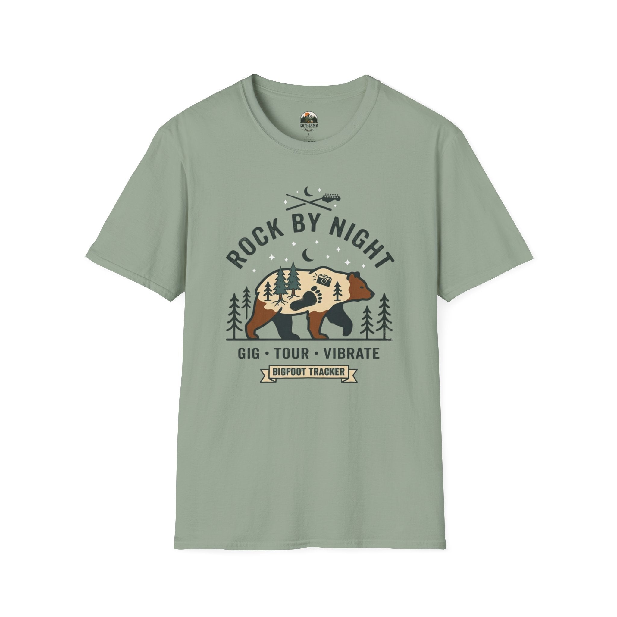 Rock By Night Bear Graphic T-Shirt